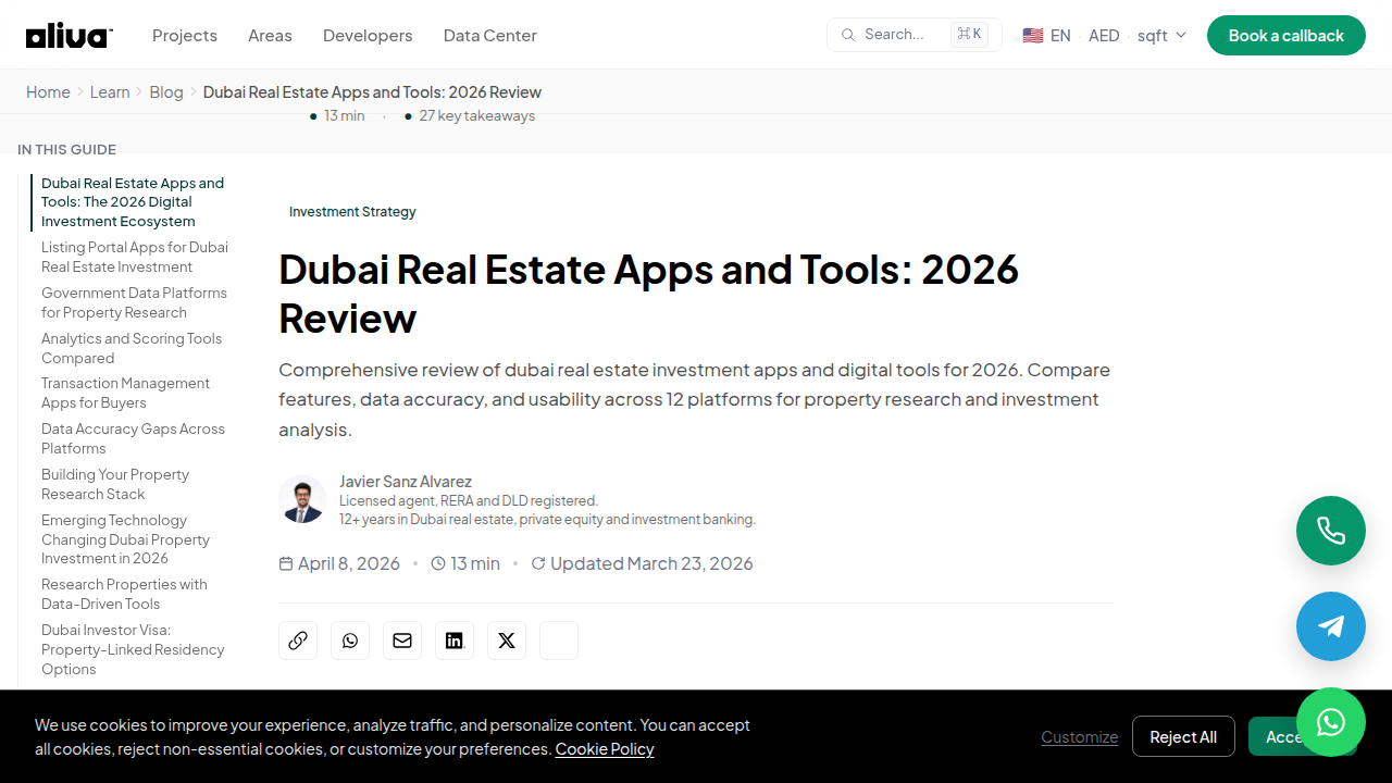 Join Oliva's review of Dubai real estate apps and tools provides insights into platform comparisons.
