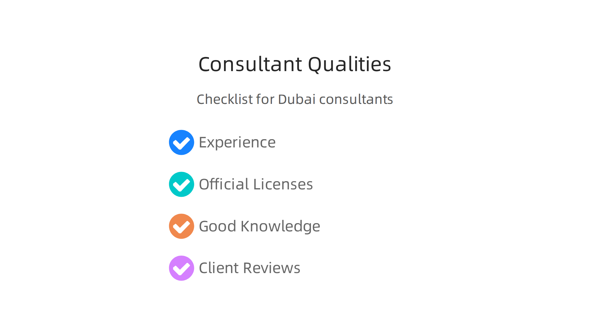 Essential characteristics and credentials to look for in a Dubai real estate consultant.